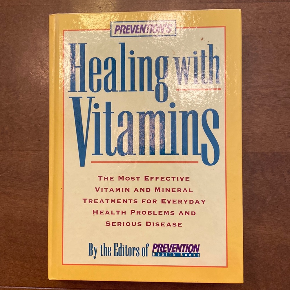 Prevention’s Healing With Vitamins Hardcover Book Vintage